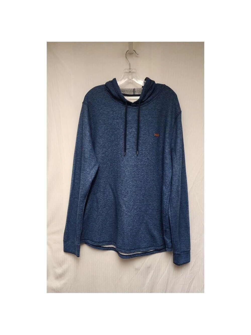 Levi's Strauss Blue Long Sleeve Hooded Pullover Sweatshirt Size XL - Picture 3 of 7